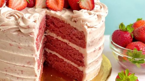 Strawberry Layer Cake {gluten-free} - Bright-Eyed Baker