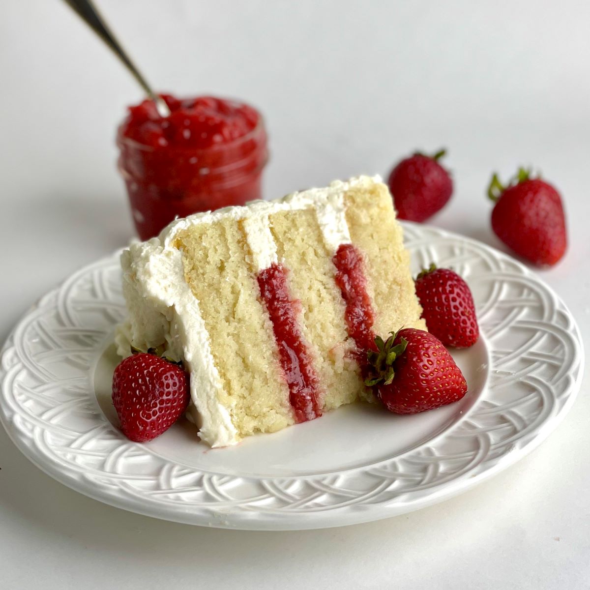 BEST Easy Strawberry Cake Filling - Sweet Mouth Joy