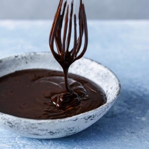 The easiest fudgy chocolate ganache