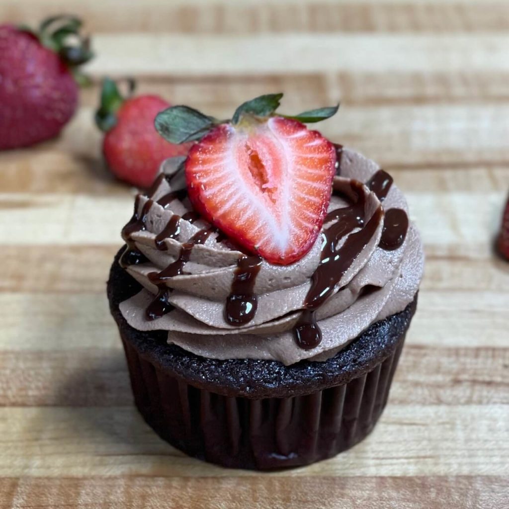 moist chocolate cupcakes chocolate covered strawberry