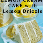 Lemon Cream Cake for Pinterest