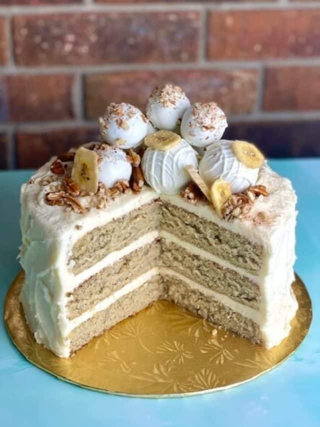 Old-Fashioned Banana Layer Cake with Cream Cheese Frosting