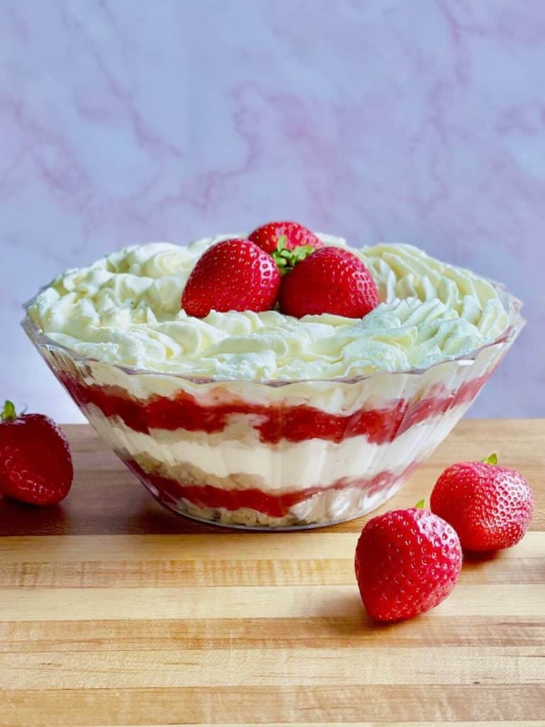 strawberry shortcake trifle