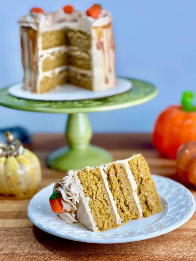 Super Moist Pumpkin Spice Layer Cake Story - Amycakes Bakes