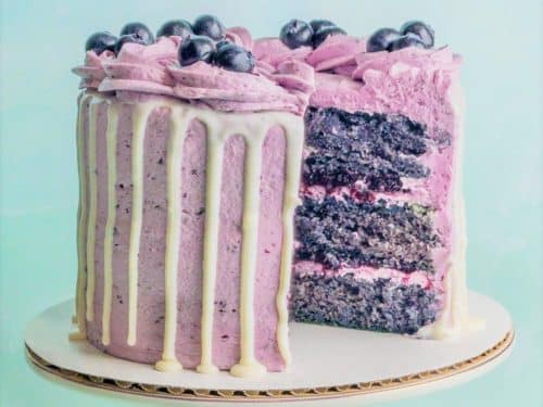 The Perfect Blueberry Cake With Lemon and Buttercream Frosting - Azure Farm