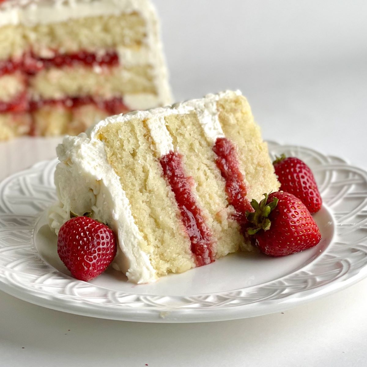 Vanilla Rose Cake - A Classic Twist