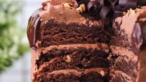 Dark Chocolate Cake with Walnuts Home Delivery | Indiagift