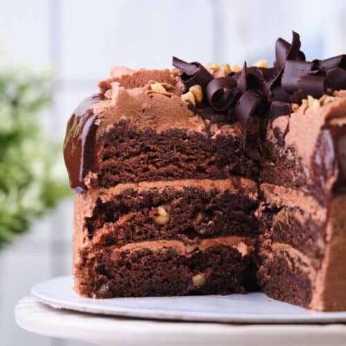 Triple Chocolate Layer Cake – The Cozy Plum
