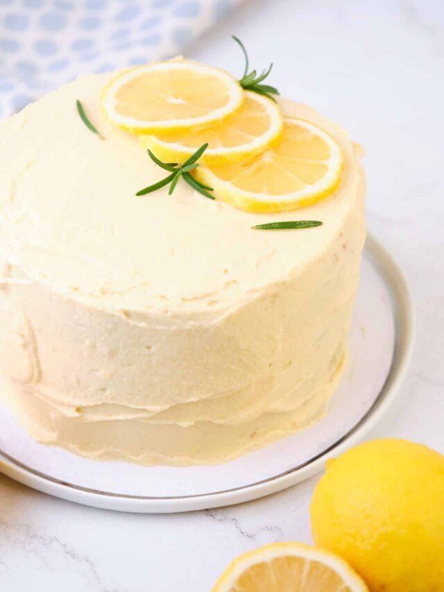 Moist and Tart Lemon Curd Cake Recipe