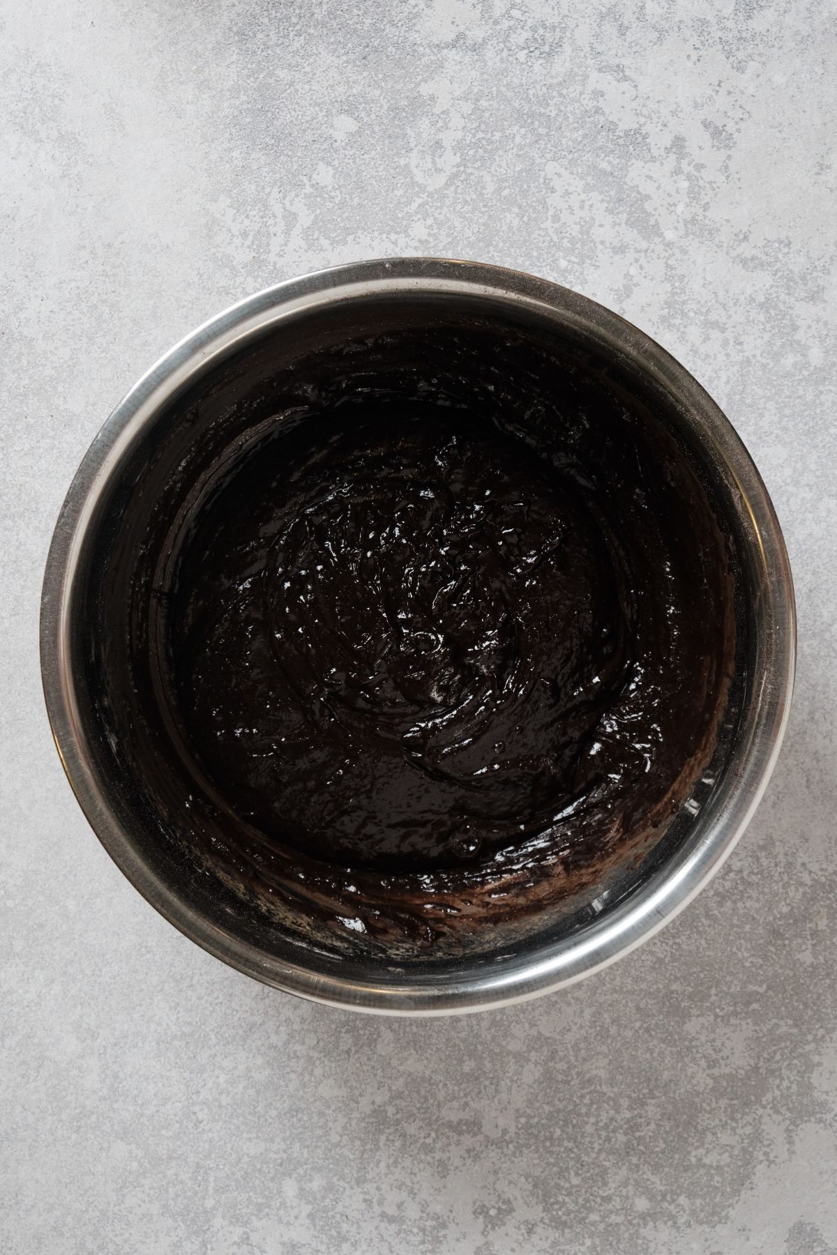 Dark Chocolate cupcake batter.